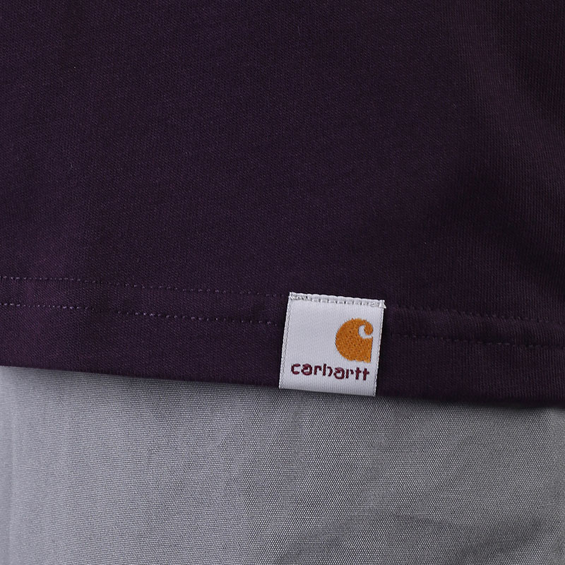 Мужская футболка Carhartt WIP L/S Kaganatcult T-Shirt (I029630-dark iris)  - цена, описание, фото 6
